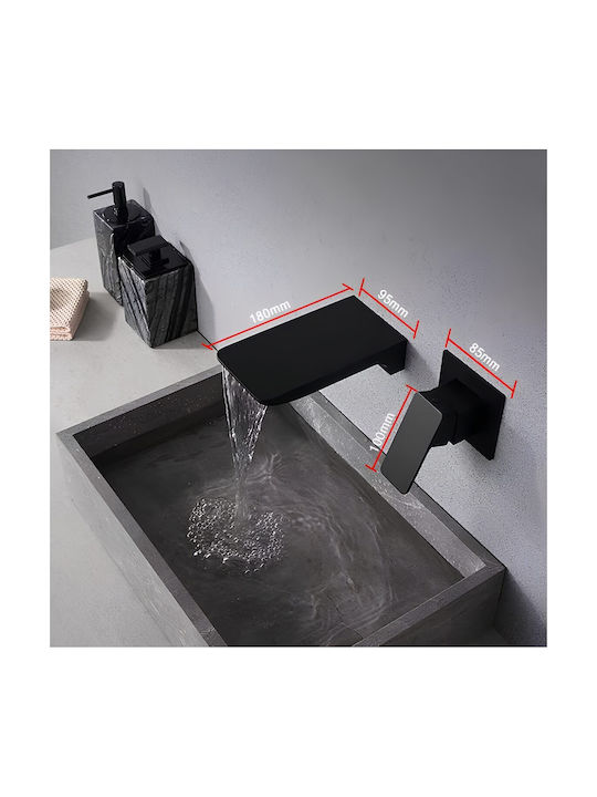 Rain Drop De La Robinetul Meu Eingebaute Wasserhähne Set Für Waschbecken Schwarz