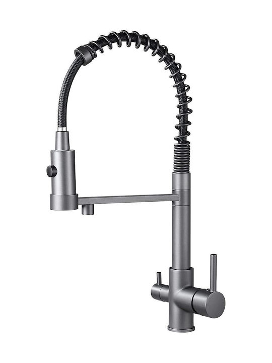 Kitchen Faucet Counter Gray