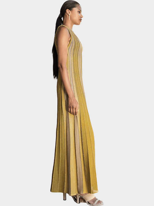 Summer Maxi Dress for Wedding / Christening Yellow/Gold