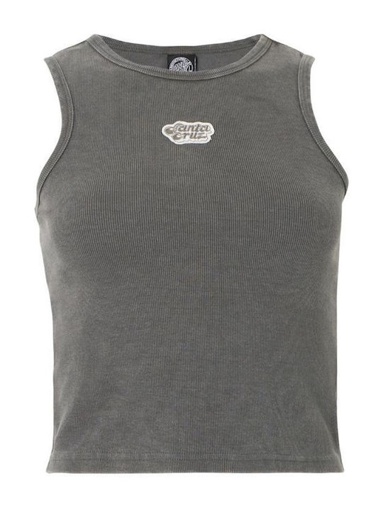 Women's Sleeveless Khaki Blouse