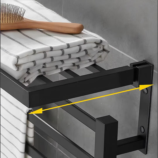 Suport Electric Pentru Prosoape 60W 58x55cm Negru