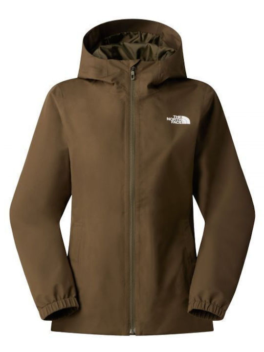 Quest Women's Waterproof Hiking Jacket New Taupe Green