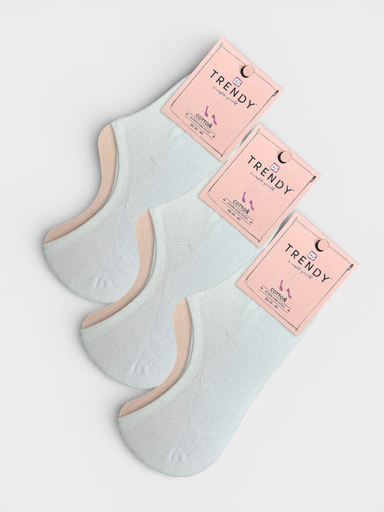 Trendy Șosete Pentru Femei Albe 3Pack