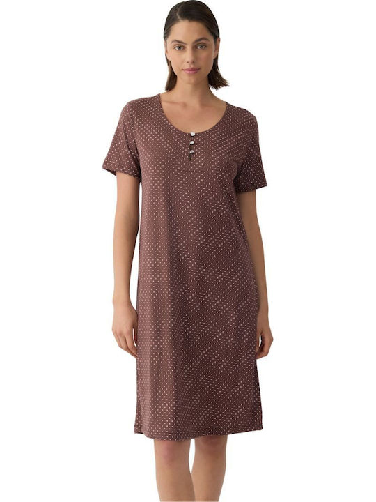 Minerva Summer Women's Nightgown Brown