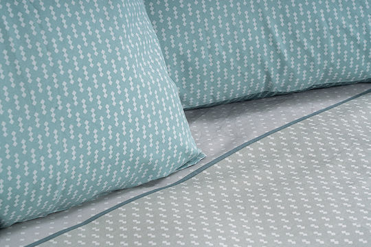 Beauty Home 12370 King Size Set 4 Pieces 280x265cm Turquoise