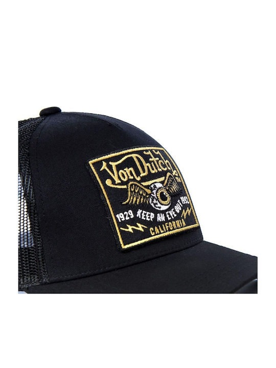 Von Dutch Männliches Trucker-Kappe Schwarz Vd 0 Cas1 Blkb-noir
