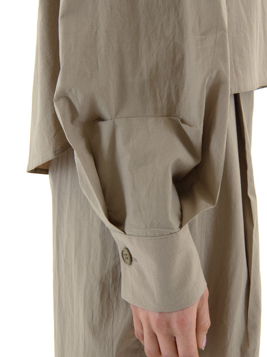 Long Sleeve Women's Shirt Beige