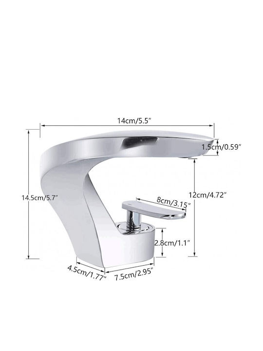 Landsh Mixing Sink Faucet Tall Silver