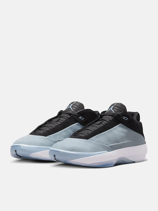 Air  40 Blue Suede Low Basketball Shoes Light Armory Blue Anthracite Black