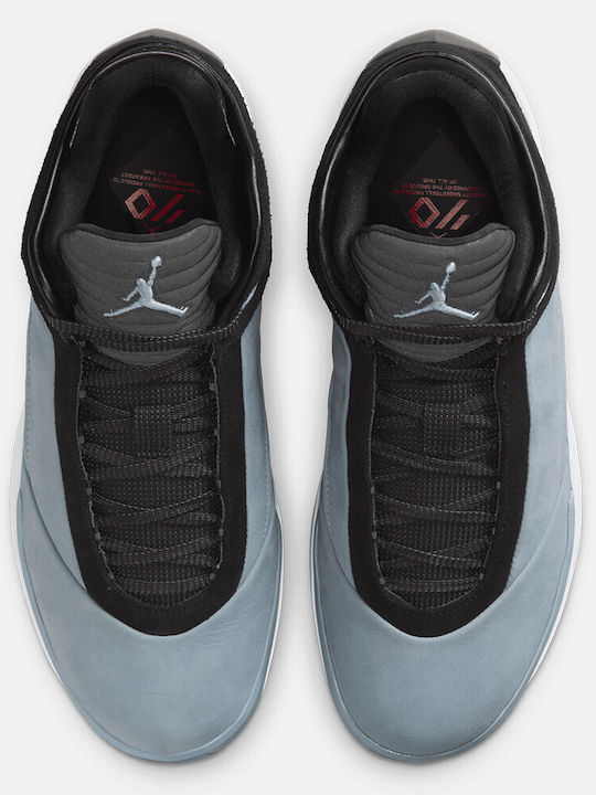 Air  40 Blue Suede Low Basketball Shoes Light Armory Blue Anthracite Black