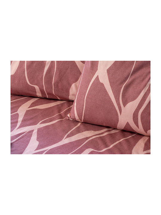 Beauty Home Single Quilt Set 160x230cm Glory Art 12375 Dusty Pink 12375PMMO
