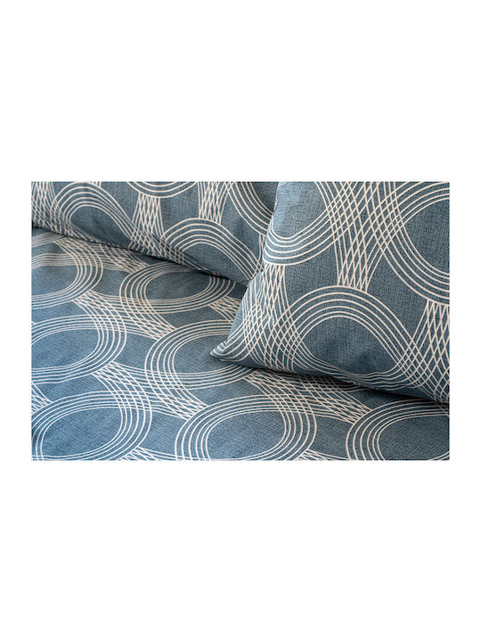 Beauty Home Single Quilt Set 160x230cm Glory Art 12379 Blue 12379PMMO