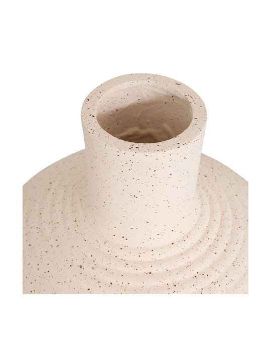 Dekorative Keramikvase Ted Ecru 26x26xH33cm