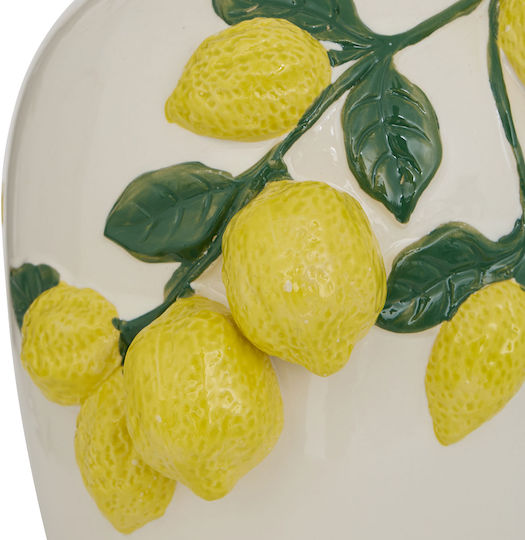 Decorative Ceramic Vase Fruity White 22.5x20xH32.6cm