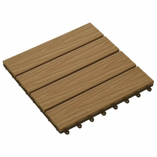 vidaXL Decking Board for Garden Flooring Made of Wood 3x3cm 11 Pieces