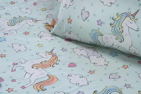 Beauty Home Single Set Art Mint 170x265cm