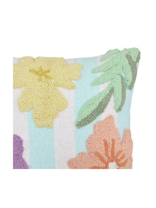 Μαξιλάρι Καναπέ A-s Fleurs από 100% Βαμβάκι Fleurs Sauvages 45x45εκ.