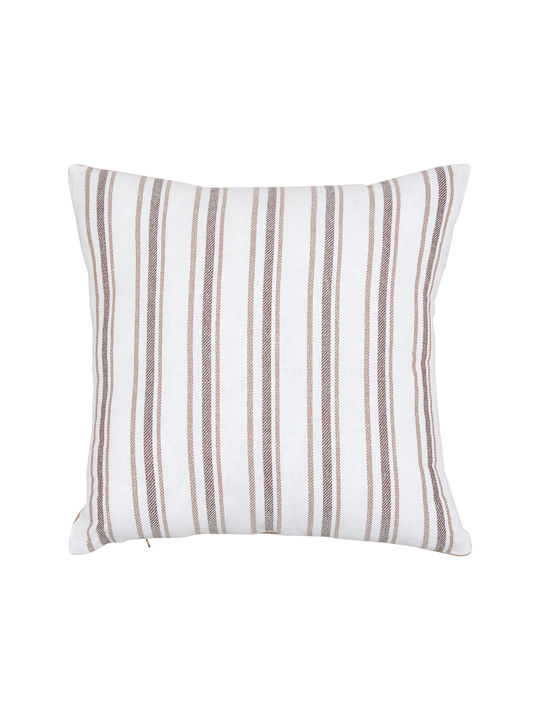 Sofa Cushion A-s Groove 100% Cotton Beige 40x40cm