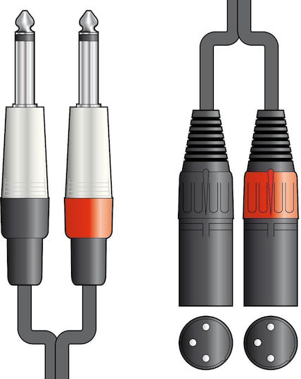 Chord Classic 2xlrm-2×6.3mm 0.75m 190.033uk