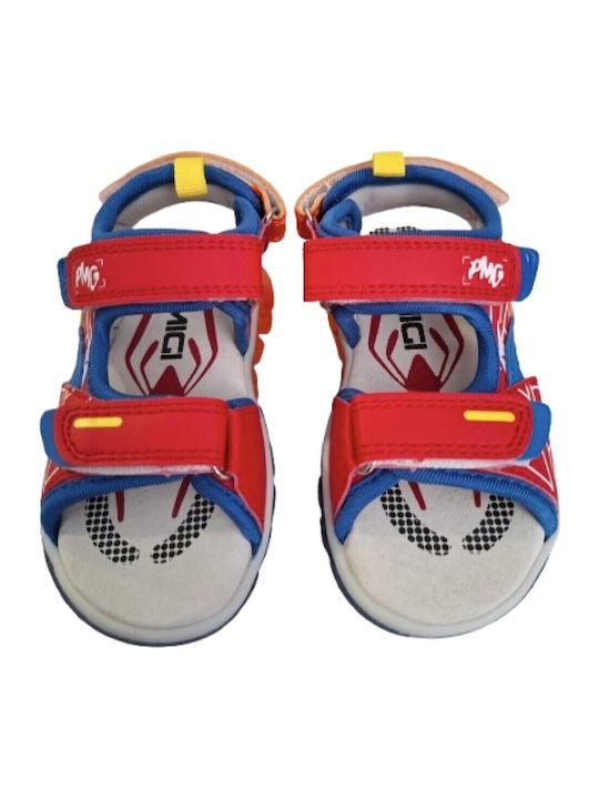 Kids' Sandals with Hoop & Loop Closure and Lights Multicolour