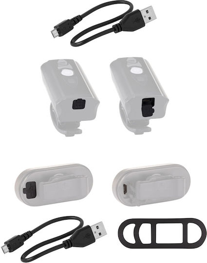 Force Diver Arc Wiederaufladbar Fahrradlicht-Set