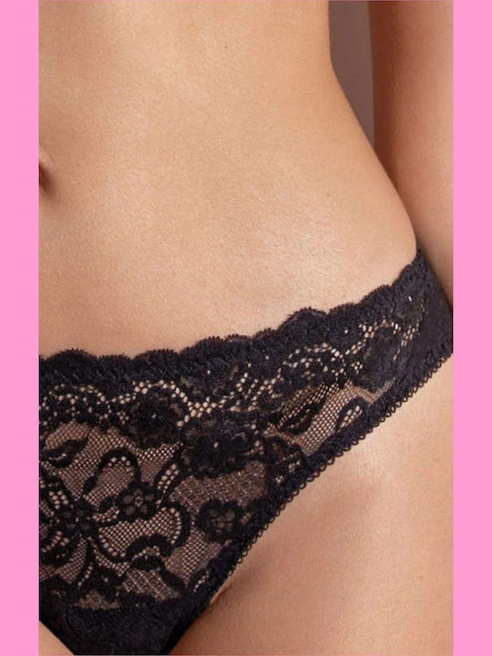 Women's Brazil With Lace Black