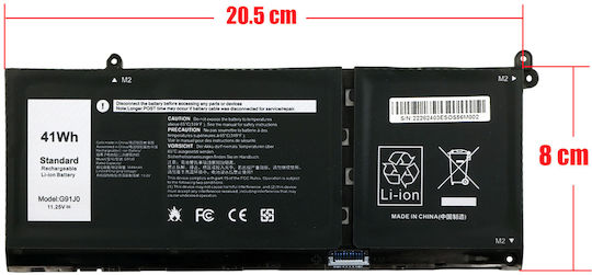 41wh Съвместима Батерия за Dell Географска ширина / Inspiron / Vostro Dell Latitude 3520, 3320, 3420, 3330, 3530, 3140, 3140 2-в-1, 3430 с 3467mAh