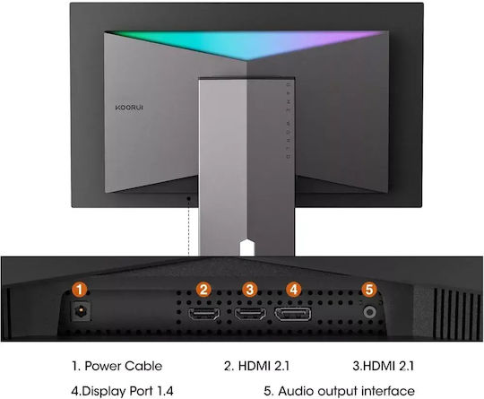 Koorui S2721XO QD-OLED HDR Монитор 27" QHD 2560x1440 240Hz с Време за Реакция 0.03мс GTG
