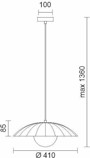 Spot Light Κρεμαστό Φωτιστικό Μπεζ Spot Light Κρεμαστό Φωτιστικό Μπεζ