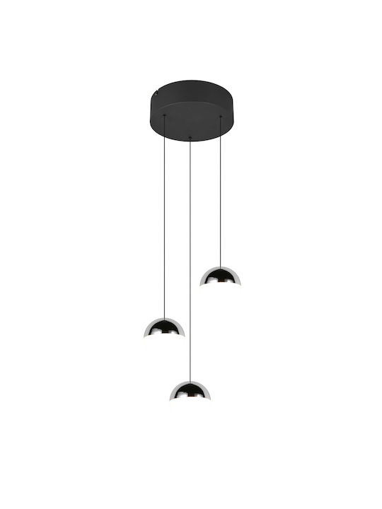 Trio Lighting Senta Κρεμαστό Φωτιστικό Ασημί