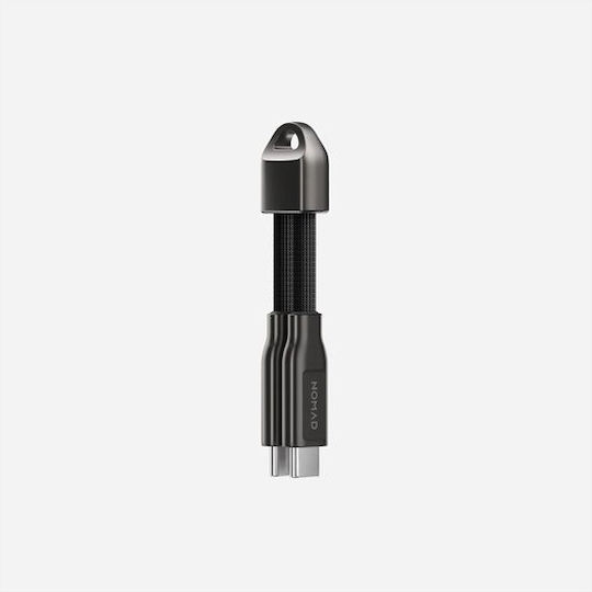 Nomad Chargekey V2 Braided USB 3.1 Cable USB-C Male - USB-C 240W Black 0.12m