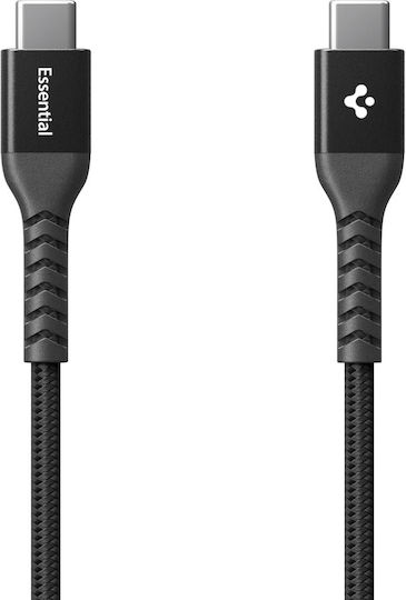 Spigen USB 2.0 Kabel USB-C männlich - USB-C 100W PD Schwarz 1m ACA11103