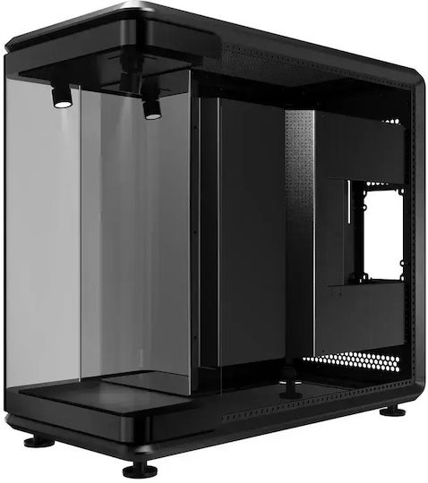 CoolerMaster Master MasterFrame 360 Gaming Midi Tower Κουτί Υπολογιστή με Πλαϊνό Παράθυρο Μαύρο
