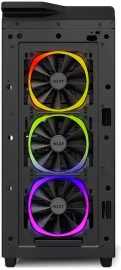NZXT Aer & HUE+ Case Fan 140mm (1500rpm / 91.19cfm) με RGB Φωτισμό και Σύνδεση 4-Pin PWM 2τμχ
