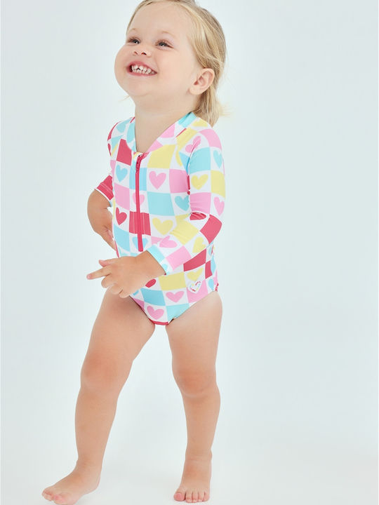 Agatha Ruiz De La Prada Детски Цял Бански С Дълъг Ръкав Многоцветен