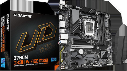 Gigabyte B760 DS3H GEN5 Motherboard ATX with Intel 1700 Socket