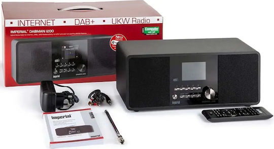 Imperial AV Ηχοσύστημα 2.0 Dabman i200 22-236-00 20W με CD Player, WiFi και Bluetooth Μαύρο
