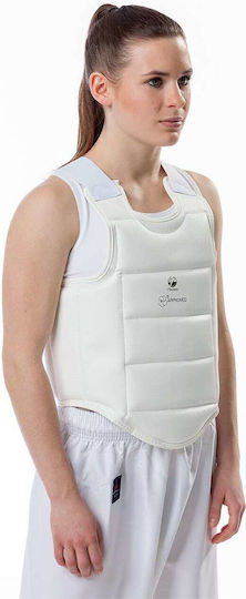 Karate Chest Protector Tokaido Body Guard WKF White