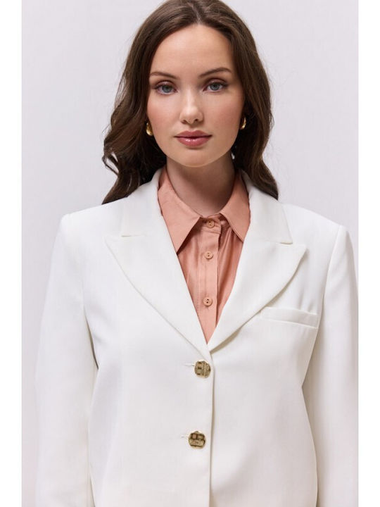 Enzzo Enzzo Damen Blazer Beige