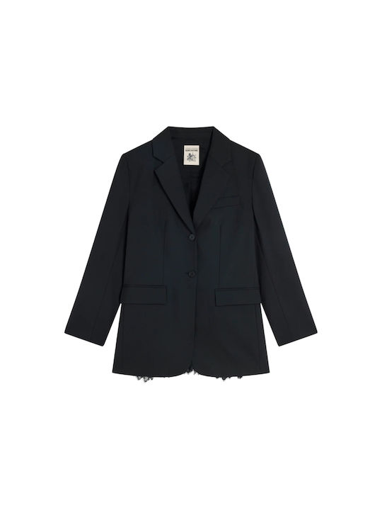Semicouture Long Women's Blazer Black