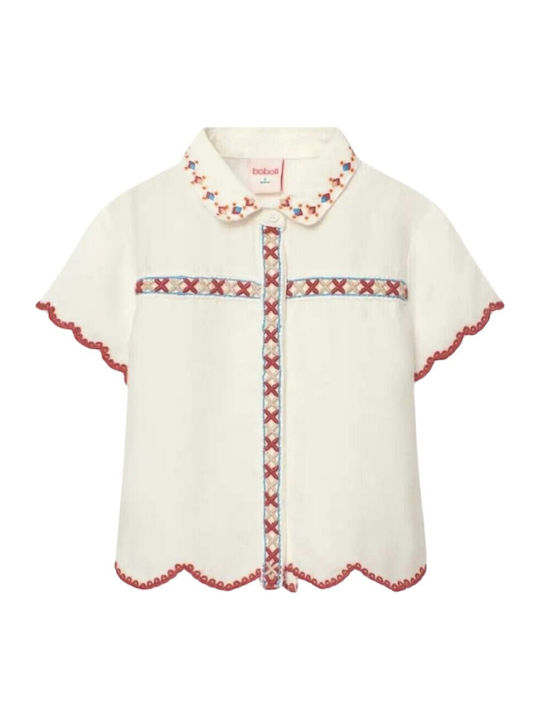 Copii Cămașă Cu mânecă scurtă Off-white