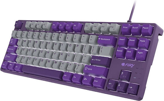Fury Kanabo K2 Gaming Mechanical Keyboard with Illuminated Keys (English US) Grey/Violet