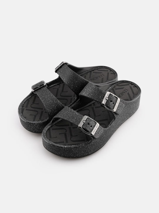 Sandale Casual Damă Flatforme Negre