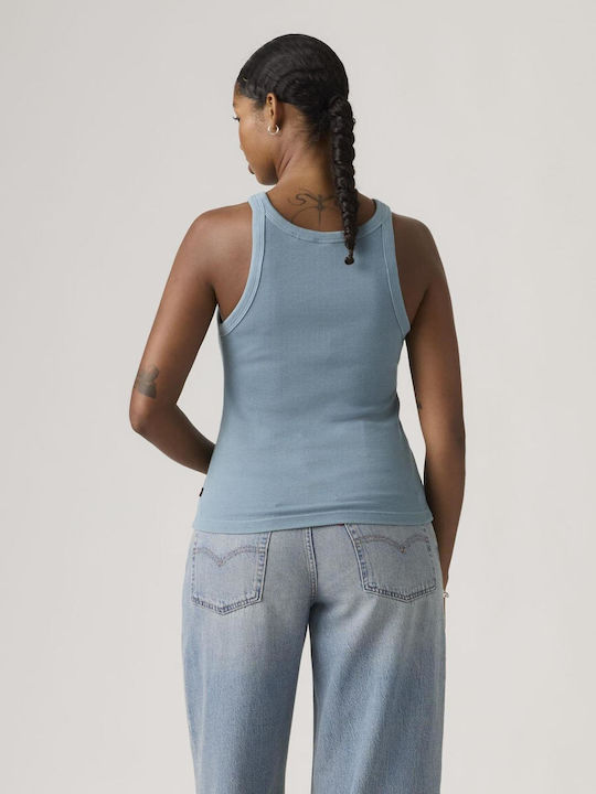 Essential Women's Sleeveless Light Blue Blouse