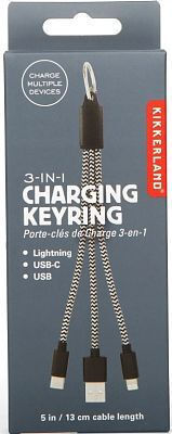 Kikkerland USB to Type-C / Lightning Cable Multicolour (US252)
