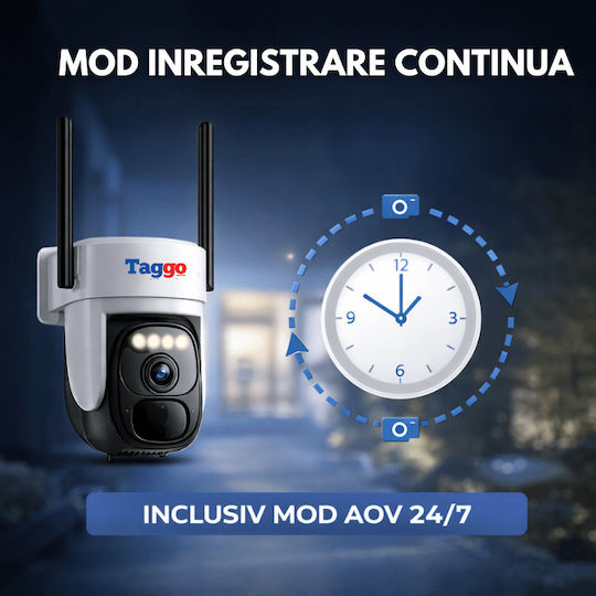 Vstarcam Cameră de Supraveghere IP 4G Full HD+ 4MP Rezistentă la Apă cu Baterie și Difuzor
