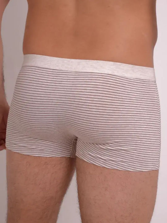 Johan Men's Boxer Beige Printed