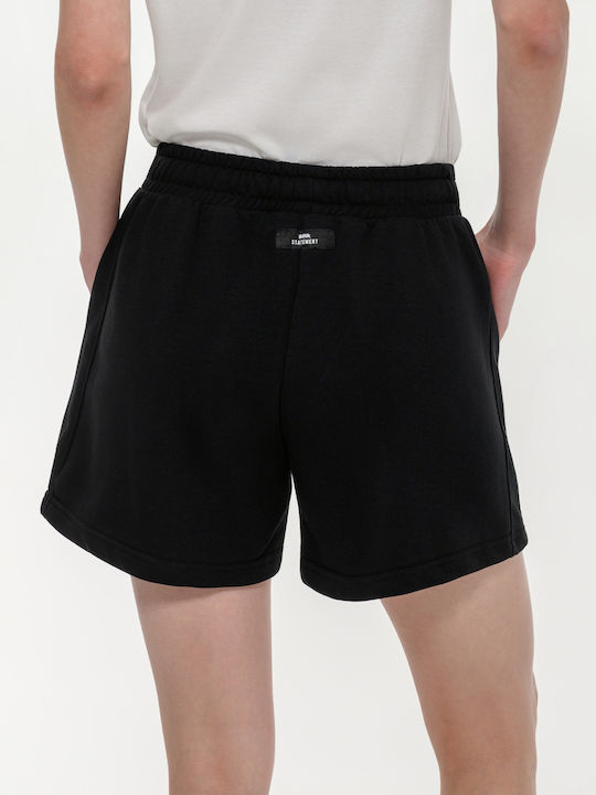 Damen-Shorts Aktivbekleidung Schwarz
