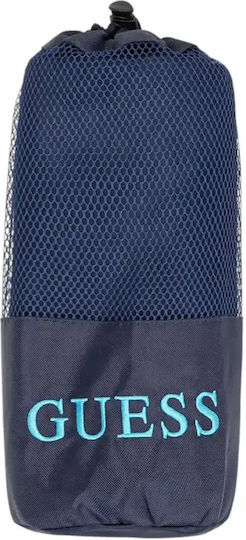 Guess Микрофибърна Кърпа За Body Синя 171x91см