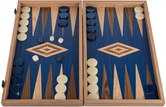 Manopoulos Handgefertigtes Backgammon Holz 48x48cm